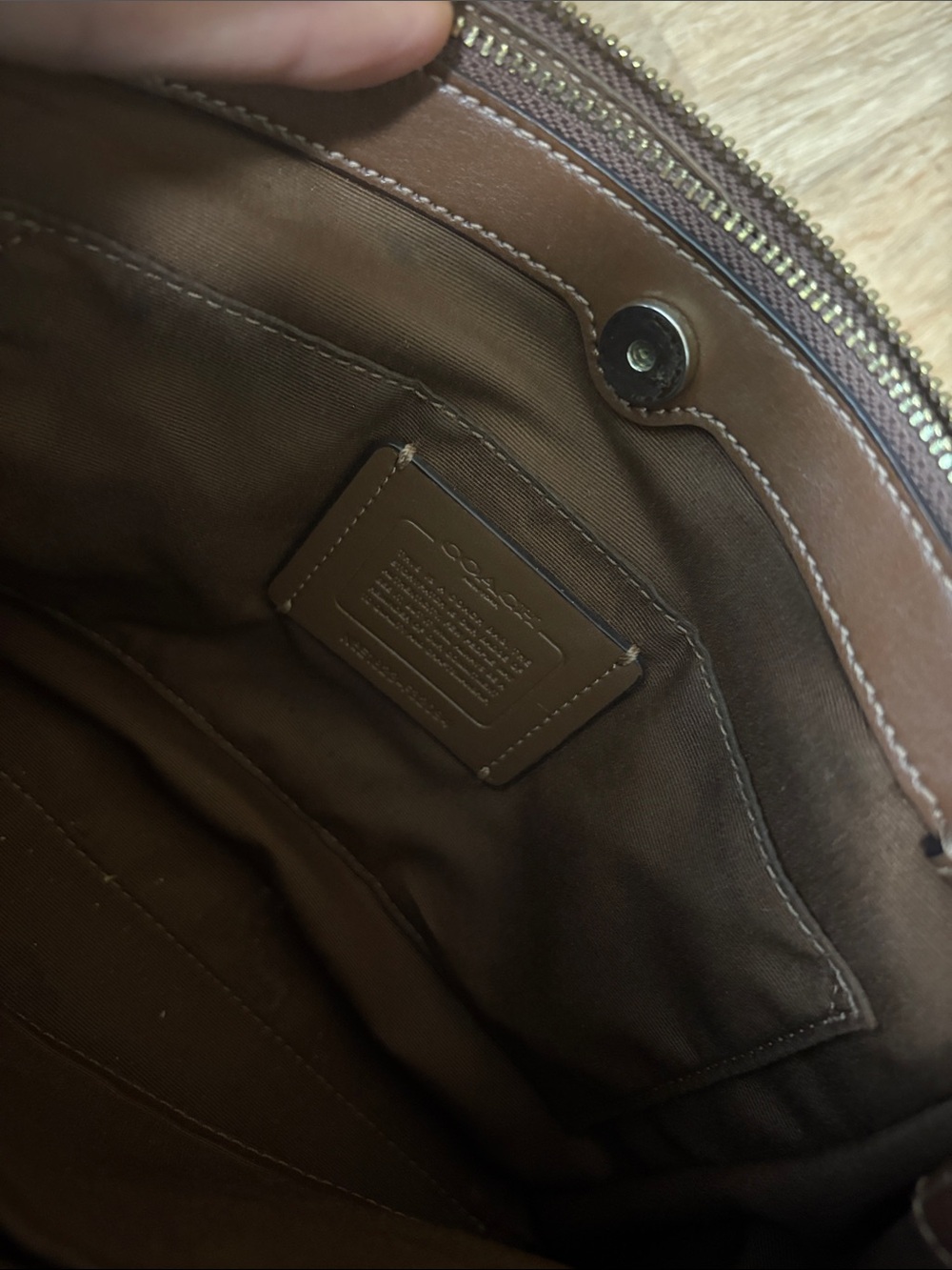 Coach Brown/Black Signature Brooke Caryall Satchel Crossbody Purse - Picture 7 of 7